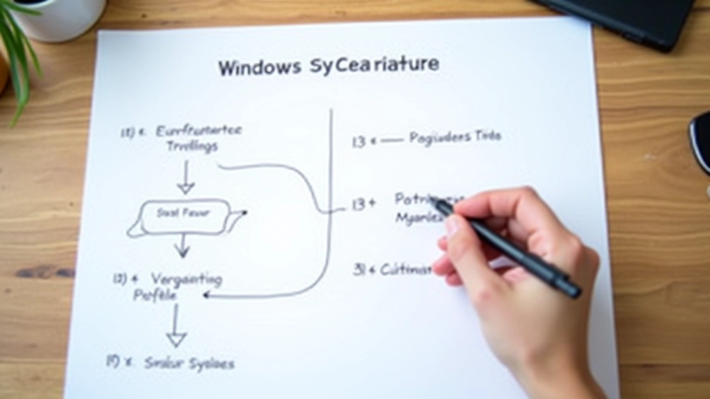 Diagrama de passos sequenciais para limpeza remota do Windows com numeração clara